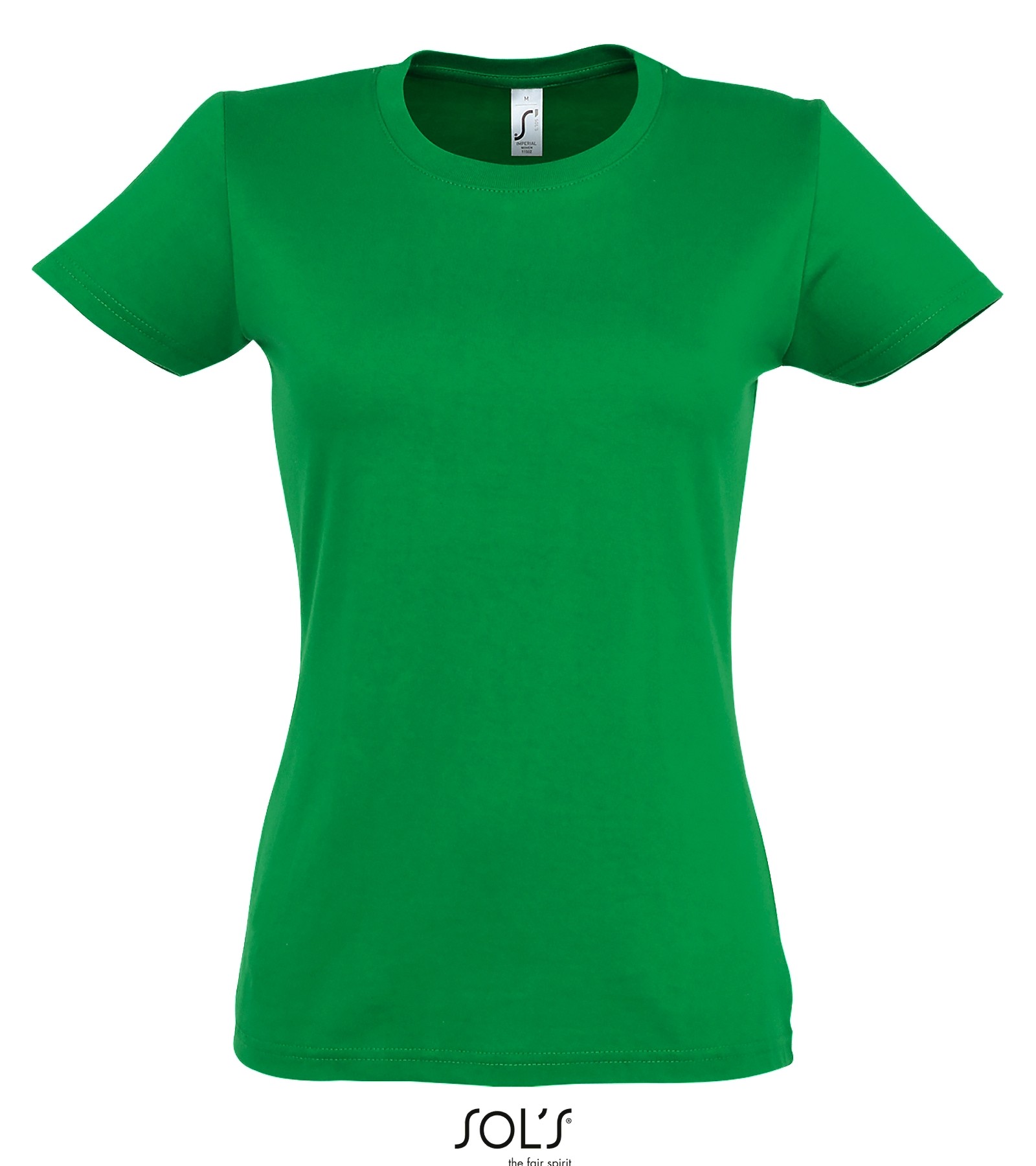 SOL'S IMPERIAL WOMEN - ROUND COLLAR T-SHIRT KELLY GREEN