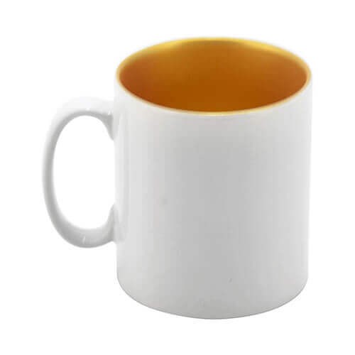 Mug 330 ml with gold interior Sublimation Thermal Transfer