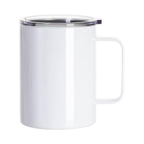 Stainless steel mug 300 ml Sublimation Thermal Transfer - white (3)