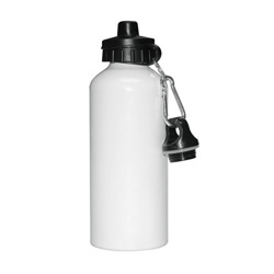 White bicycle water bottle 600 ml Sublimation Thermal Transfer