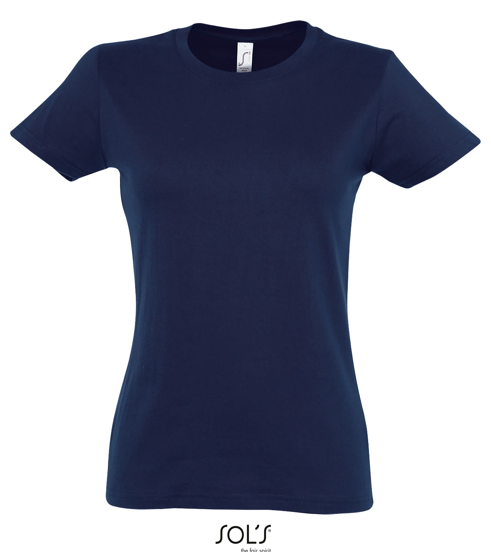 SOL'S IMPERIAL WOMEN - ROUND COLLAR T-SHIRT FRENCH NAVY