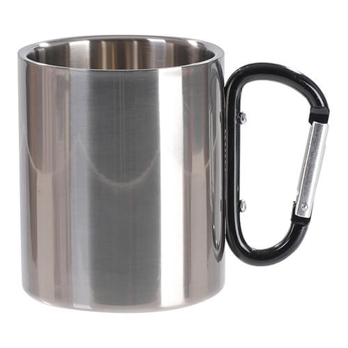 300 ml metal cup with snap hook for sublimation - silver (3)