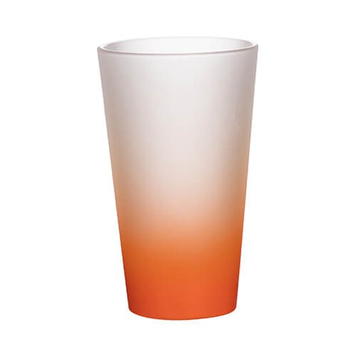 Frosted glass for sublimation 360 ml - orange gradient