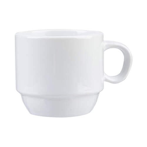 White ceramic mug class A+ (6)