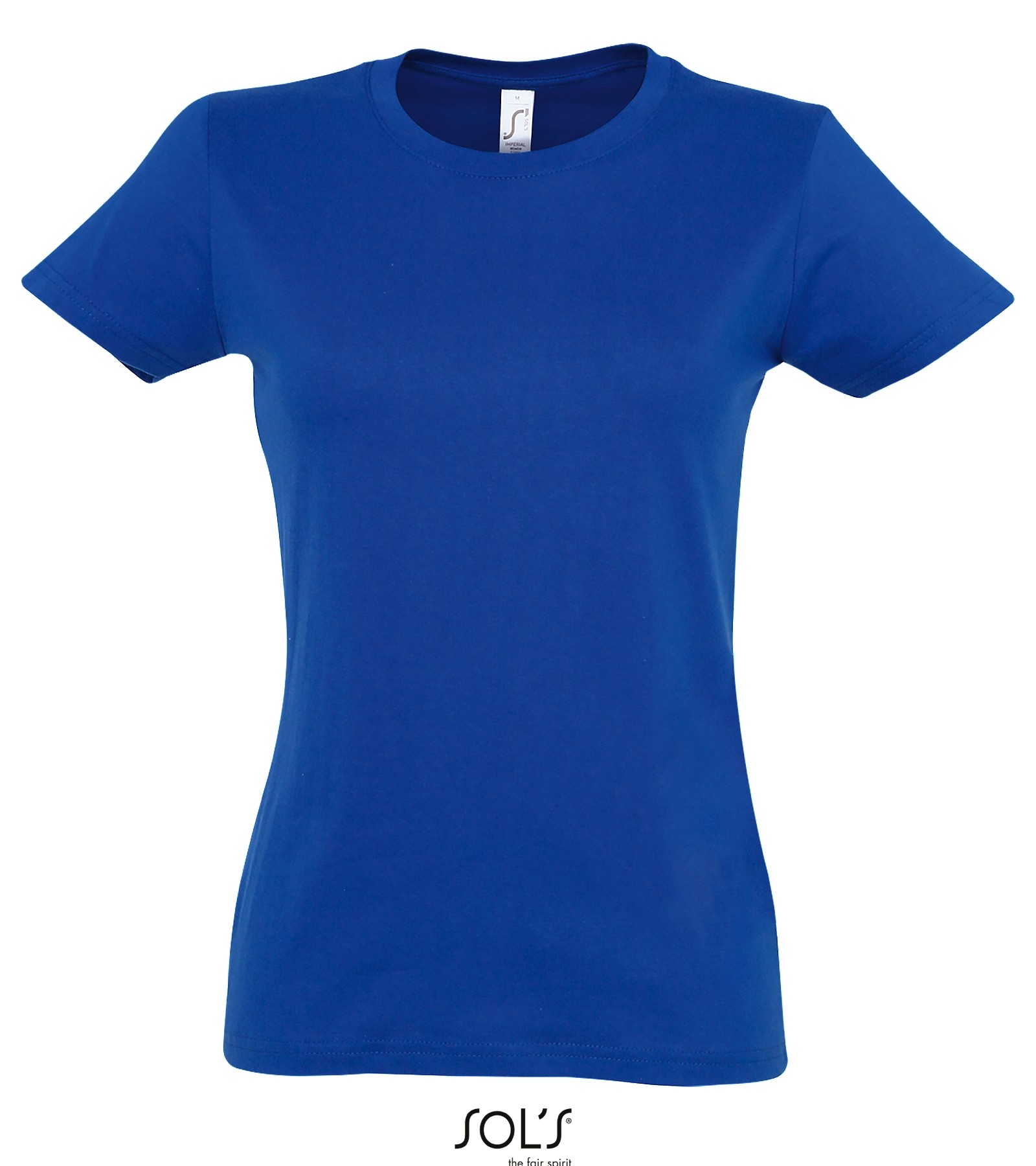 SOL'S IMPERIAL WOMEN - ROUND COLLAR T-SHIRT ROYAL BLUE