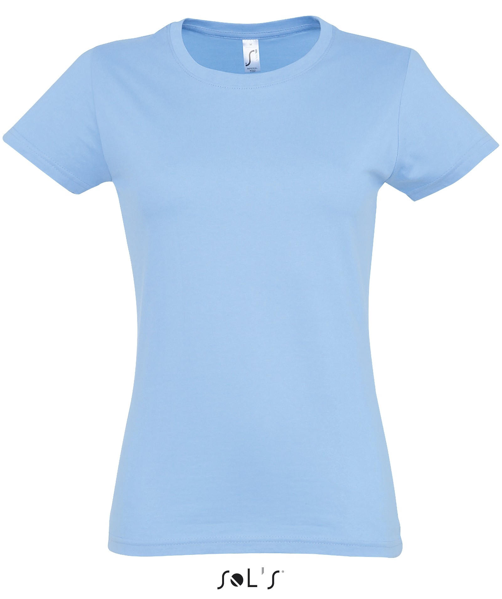 SOL'S IMPERIAL WOMEN - ROUND COLLAR T-SHIRT SKY BLUE