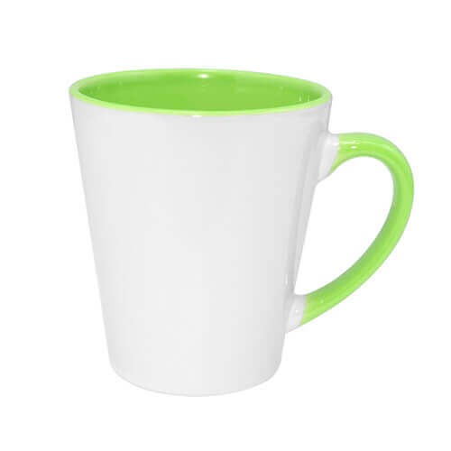 Small Latte mug light green FUNNY 300 ml