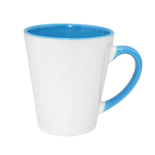 Small Latte mug light blue FUNNY 300 ml