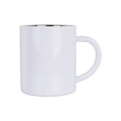 Stainless steel mug 300 ml Sublimation Thermal Transfer - white