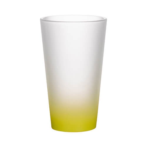 Frosted glass for sublimation 360 ml - lime gradient