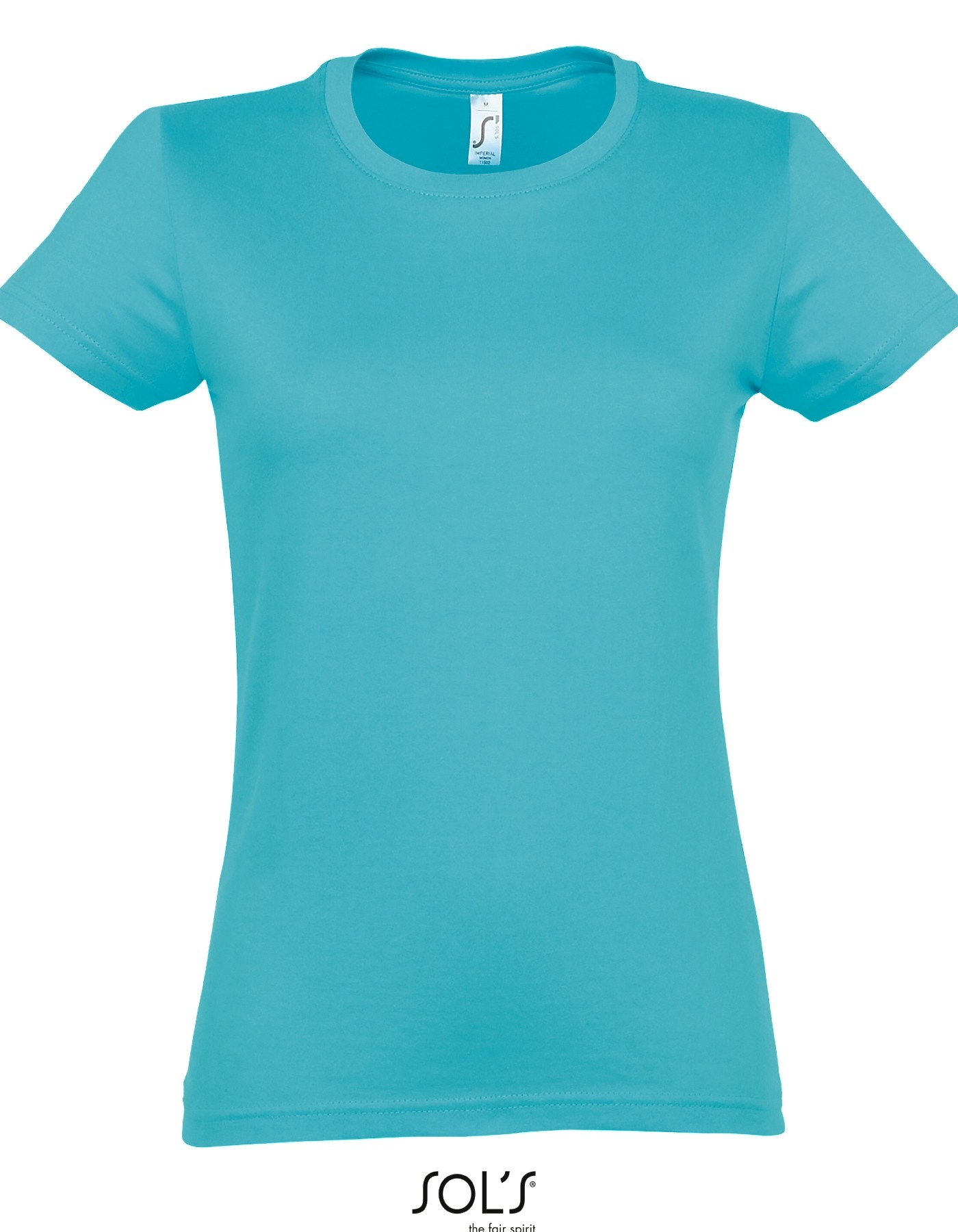 SOL'S IMPERIAL WOMEN - ROUND COLLAR T-SHIRT ATOLL BLUE