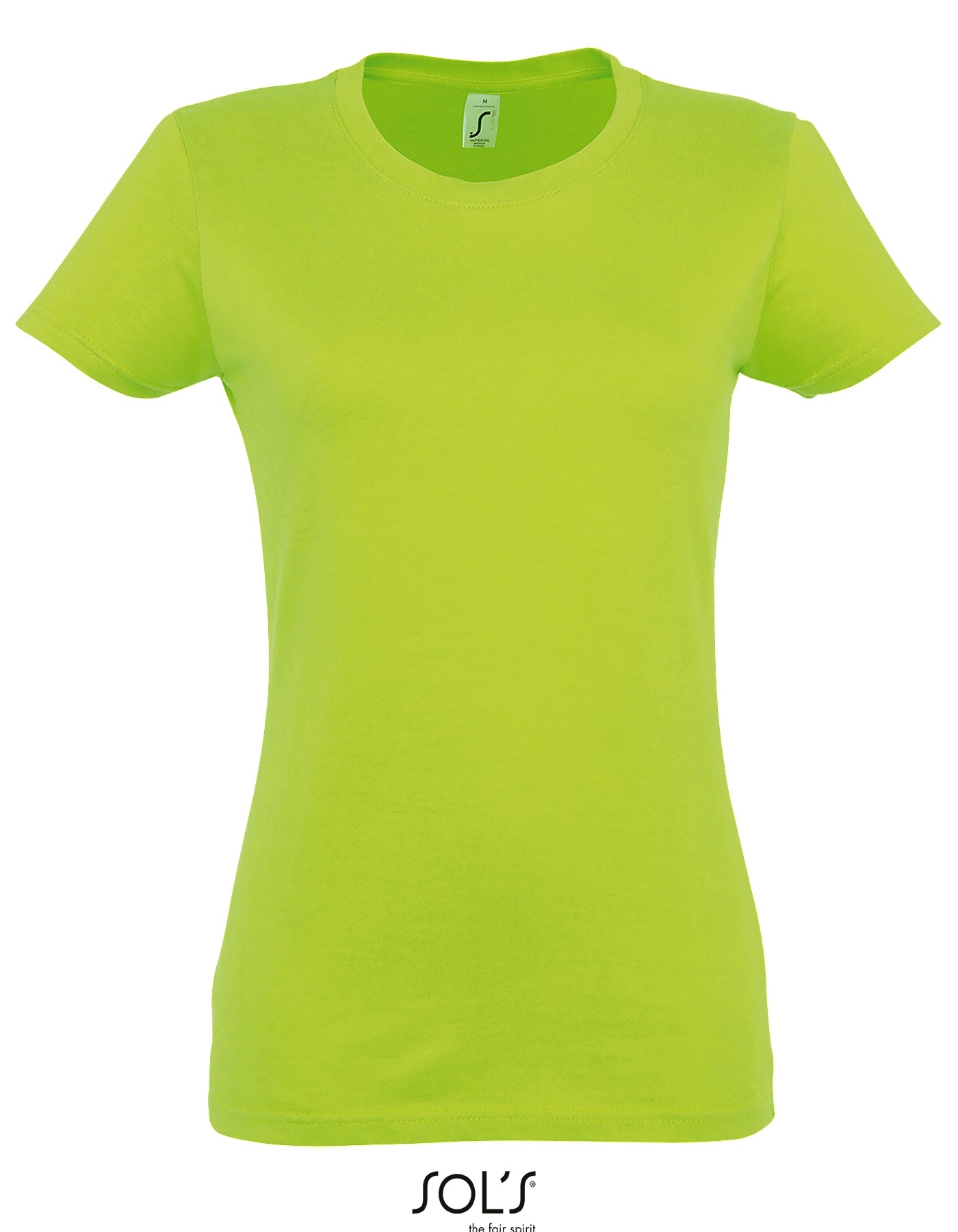 SOL'S IMPERIAL WOMEN - ROUND COLLAR T-SHIRT APPLE GREEN