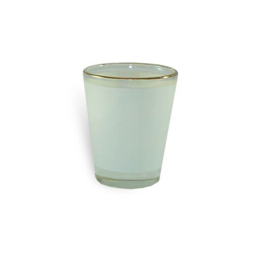 Glass with gold strip 45 ml Sublimation Thermal Transfer