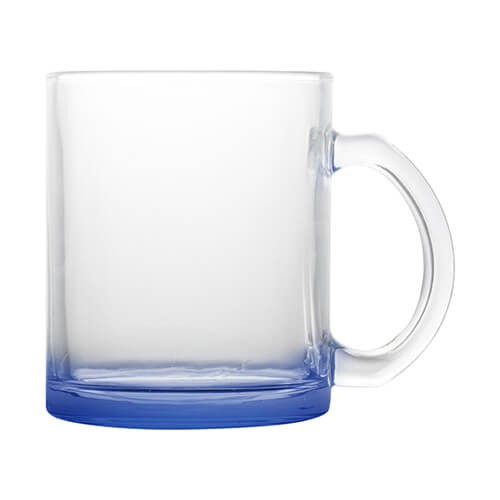 Glass mug 330 ml Sublimation Thermal Transfer navy blue