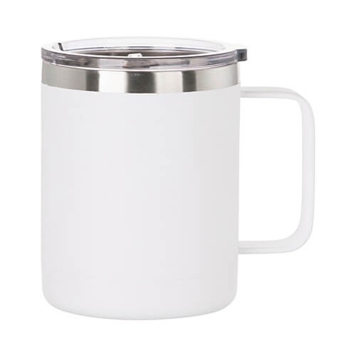 Stainless steel mug 300 ml Sublimation Thermal Transfer - white (2)