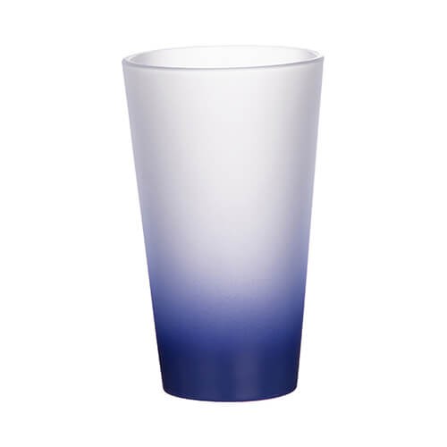 Frosted glass for sublimation 360 ml - navy blue gradient
