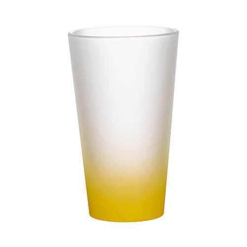 Frosted glass for sublimation 360 ml - yellow gradient