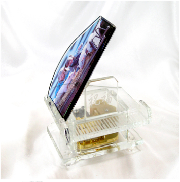 Photo crystal musical box 