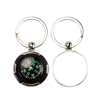 Metal keychain - compass Sublimation
