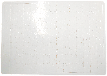 Sublimačné Puzzle s rámikom  20x30cm BIELE