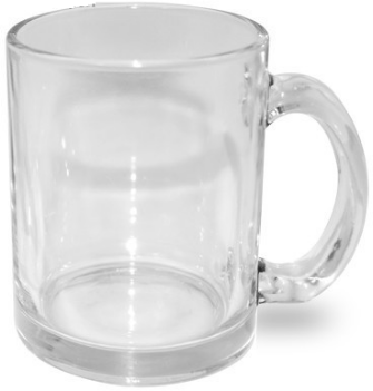 Glass mug 330 ml Sublimation Thermal Transfer