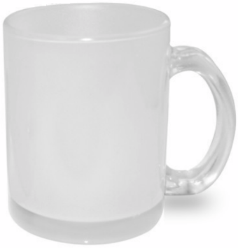 Frosted glass mug 330 ml Sublimation Thermal Transfer