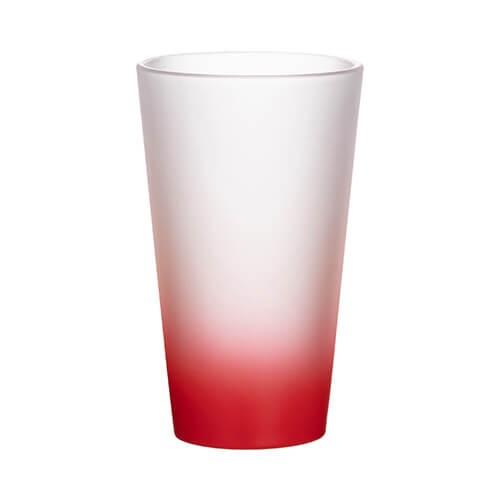 Frosted glass for sublimation 360 ml - red gradient